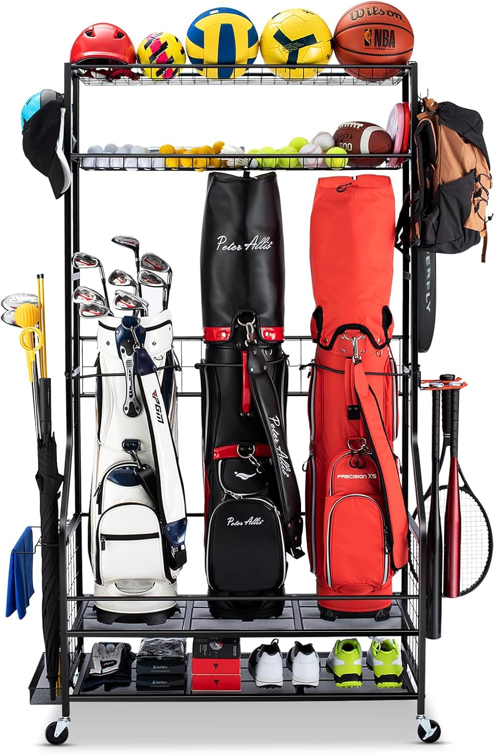 Golf Bag Storage Organizer Rac - огляд і ціна Golf Equipment Garage Organizer
