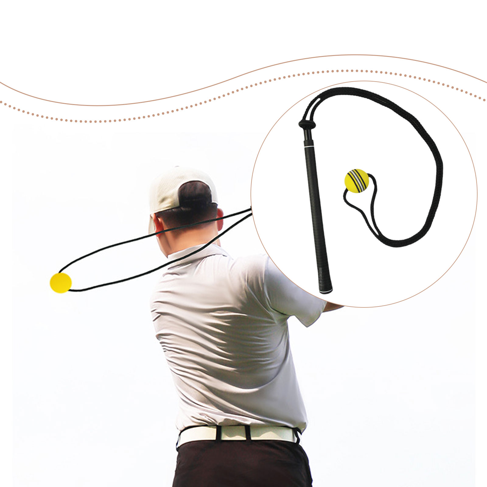 Golf Swing Trainer Elastic Rop - огляд і ціна Golf Equipment For Beginners