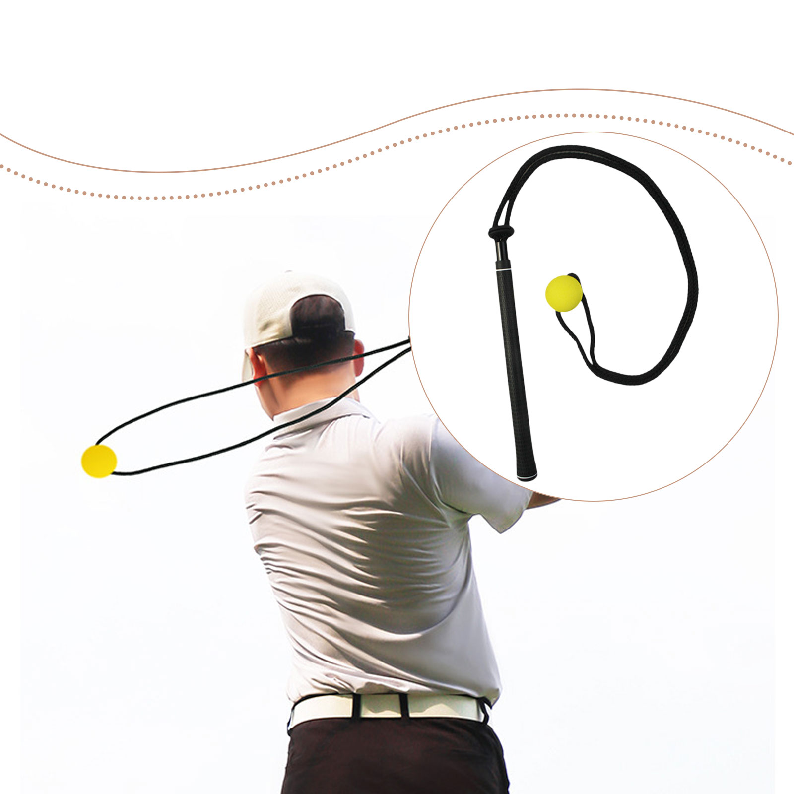 Golf Swing Trainer Elastic Rop - огляд і ціна Golf Equipment For Beginners