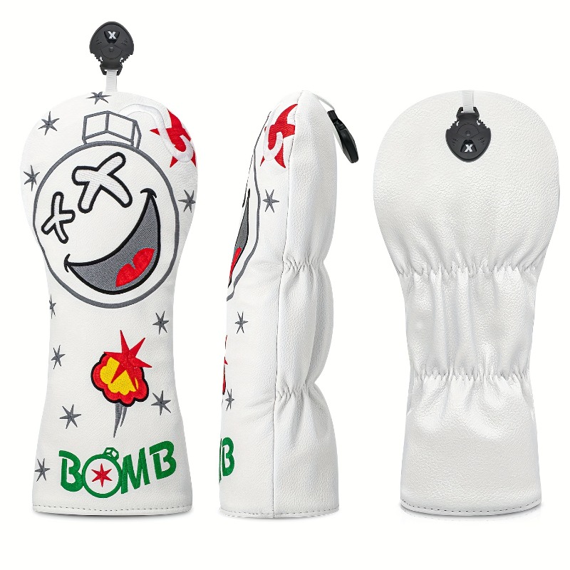 Golf Club Head Cover - White,  - огляд і ціна Golf Equipment Rack