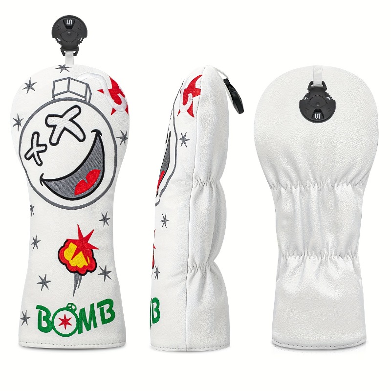 Golf Club Head Cover - White,  - огляд і ціна Golf Equipment Rack