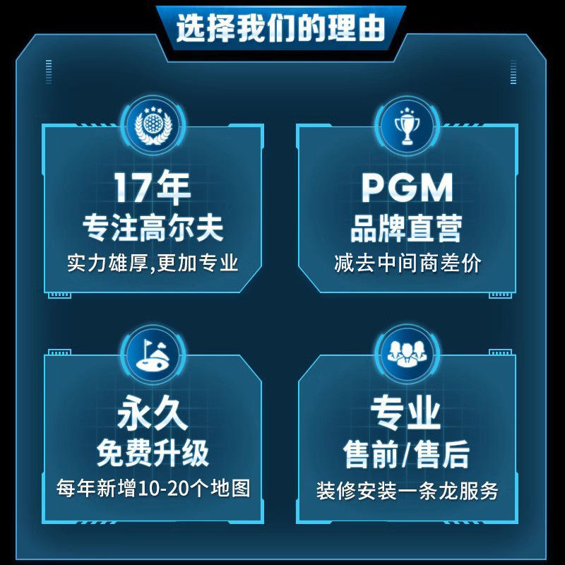 PGM indoor golf emulator equip - огляд і ціна Golf Equipment Usa