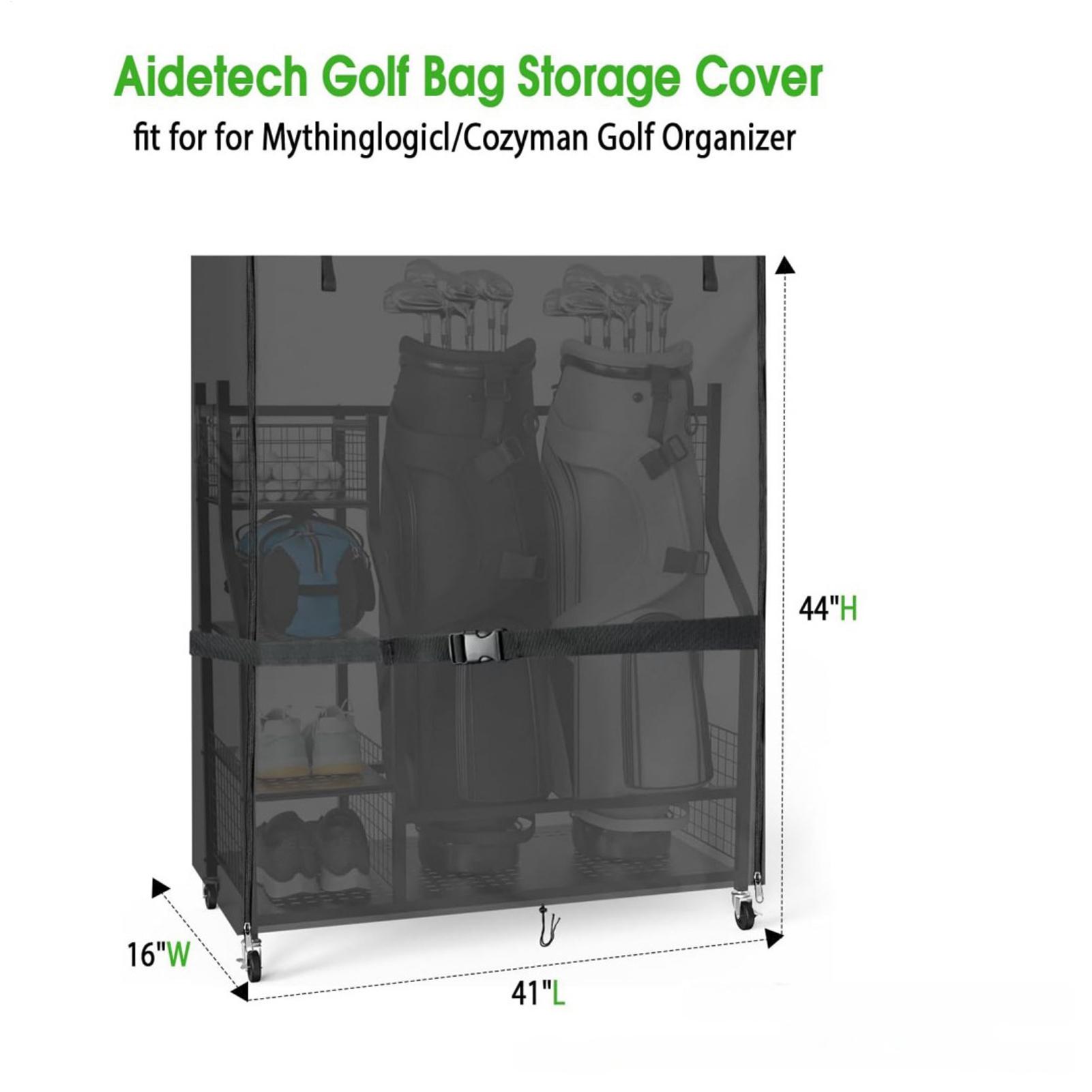 Golf Bag Storage Cover Oxford  - огляд і ціна Golf Equipment Garage Organizer