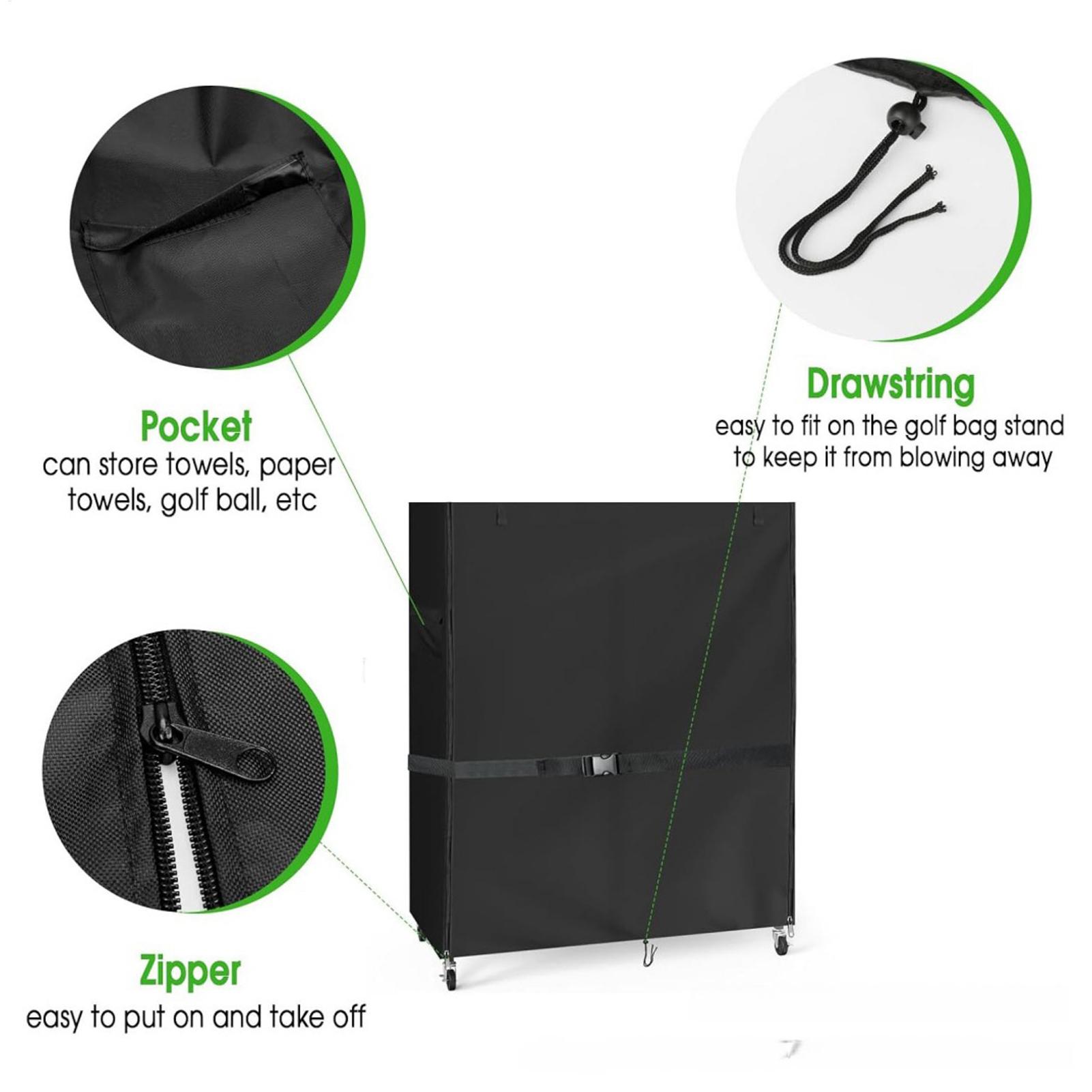 Golf Bag Stand Covers Oxford W - огляд і ціна Golf Equipment Garage Organizer