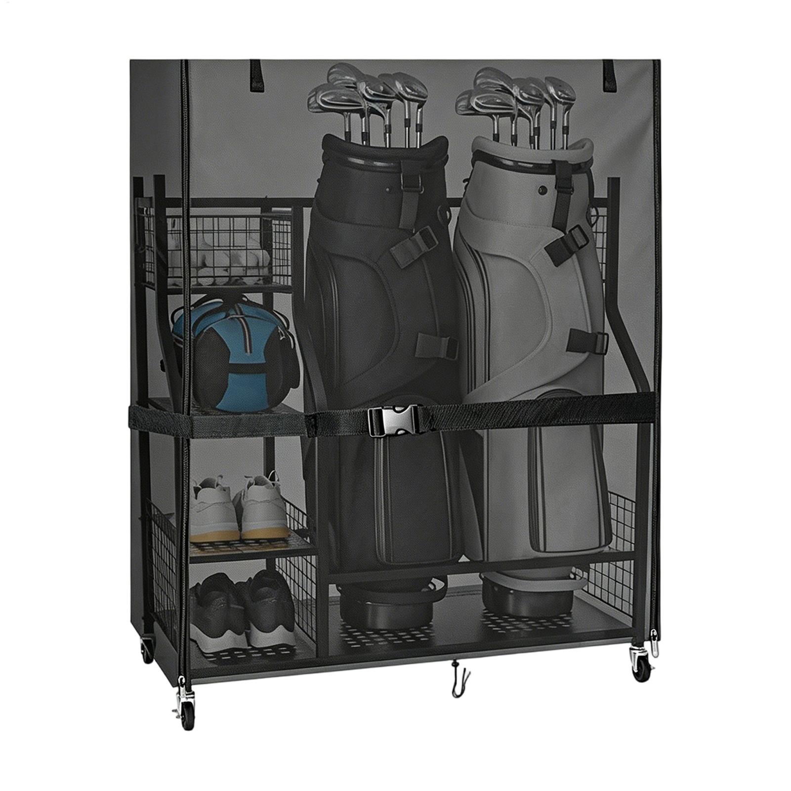 Dust Cover For Golf Storage Ra - огляд і ціна Golf Equipment Garage Organizer