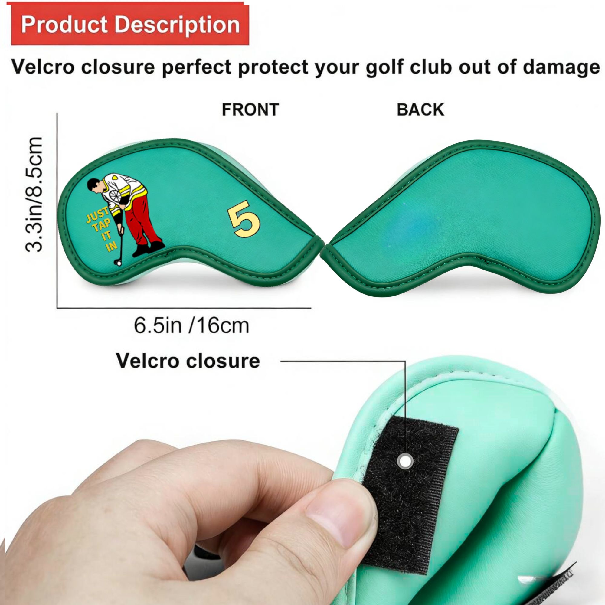 9 pcs Golf Iron Covers with Fu - огляд і ціна Headcover Driver