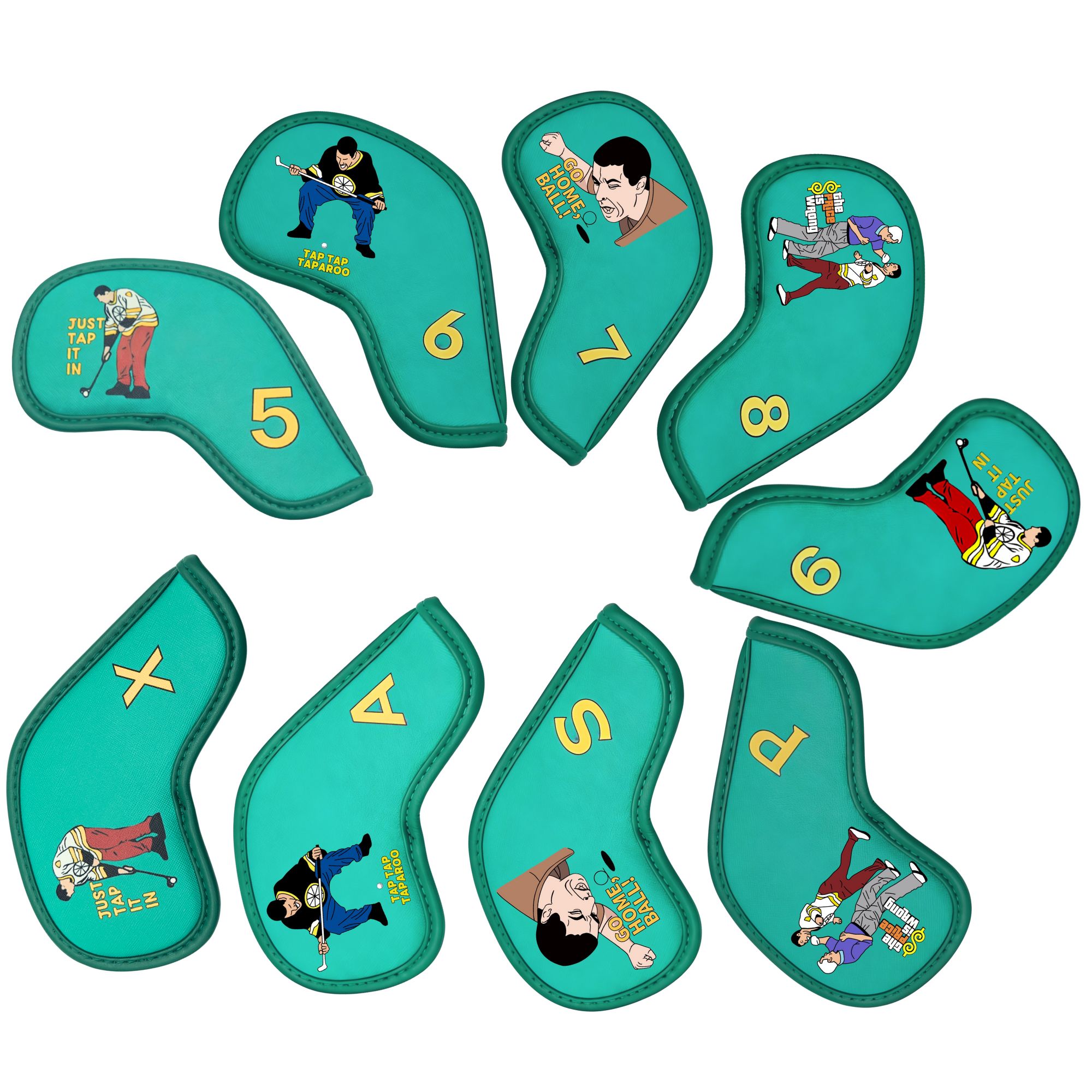 9 pcs Golf Iron Covers with Fu - огляд і ціна Headcover Driver