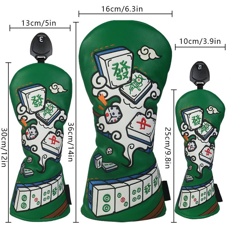 Golf Club Cover, Mahjong Style - огляд і ціна Headcover Driver